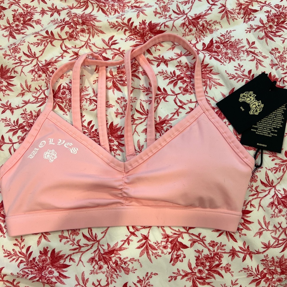Pink Sports Bra